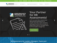 Tablet Screenshot of performanceprograms.com